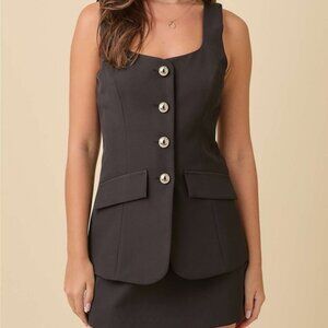 Mainstrip Black Blazer Romper